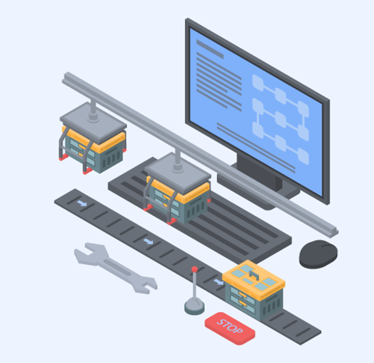 Delivery truck coordinating printed parts logistics
